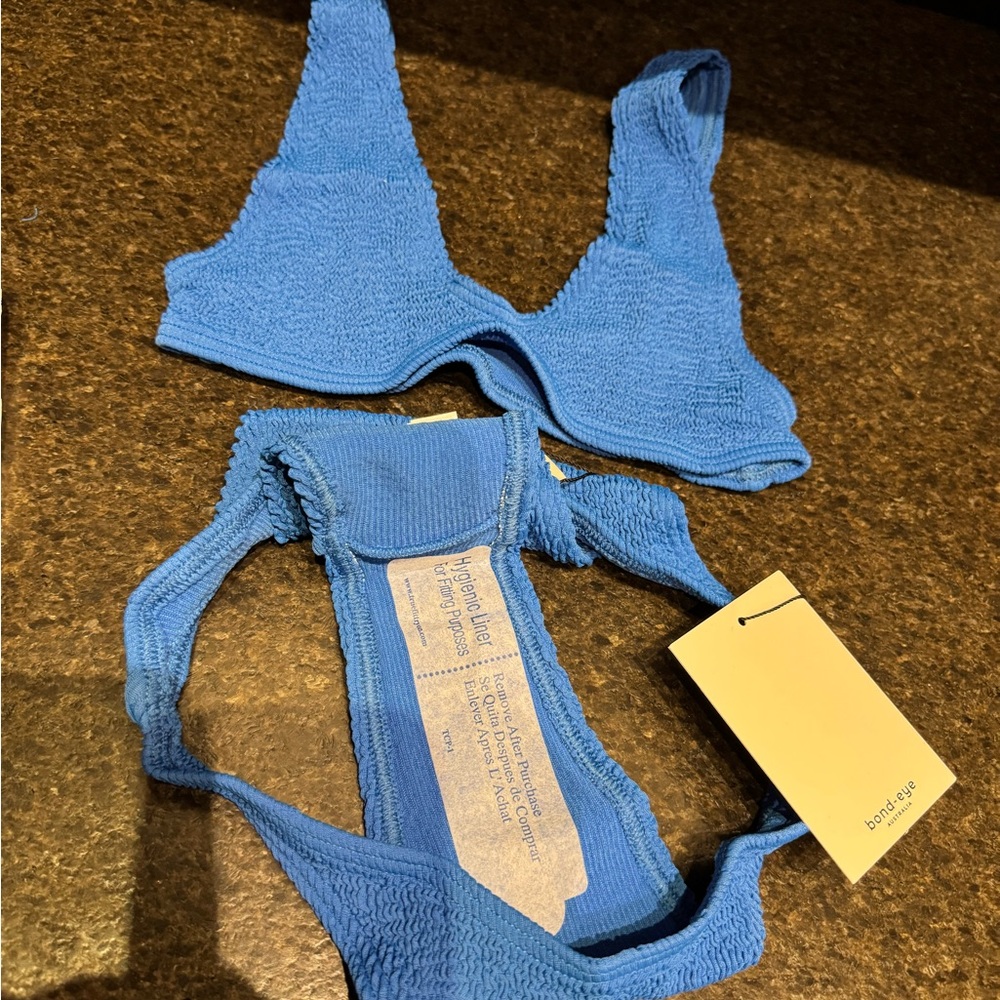 Bond-Eye blue bikini set one size fits all